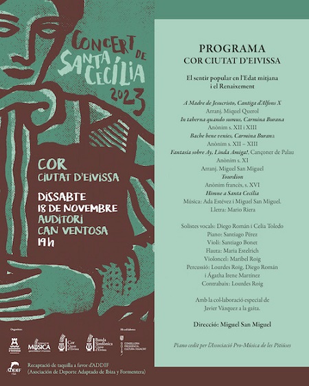 CONCIERTO DE SANTA CECILIA en CAN VENTOSA (Ibiza): Coro Ciutat d'Eivissa