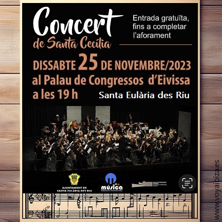CONCIERTO de SANTA CECILIA 2023: Banda Juvenil y Banda Municipal de Música de Santa Eulària