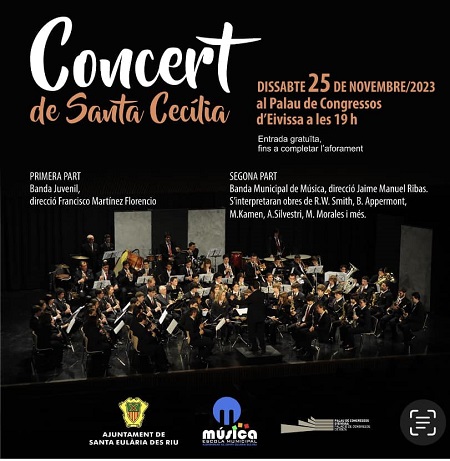 CONCIERTO de SANTA CECILIA 2023: Banda Juvenil y Banda Municipal de Música de Santa Eulària