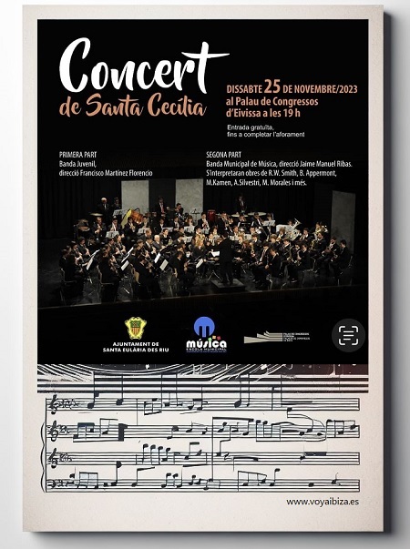 CONCIERTO de SANTA CECILIA 2023: Banda Juvenil y Banda Municipal de Música de Santa Eulària