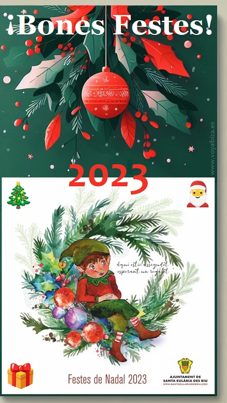 Fiestas Navidad 2023. Santa Eulalia del Río, Ibiza (Eivissa)
