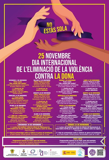 DÍA INTERNACIONAL de la ELIMINACIÓN de la VIOLENCIA CONTRA la MUJER: Sábado 25 Noviembre 2023: ONU