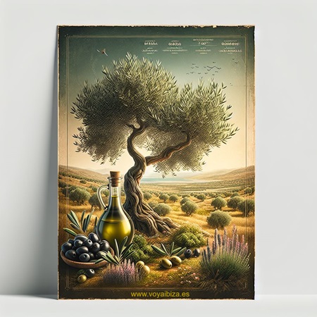 Aceite de Oliva Ibiza. Oli d'oliva Eivissa. Aceitunas