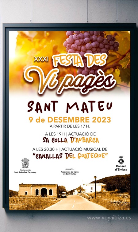 XXXI FIESTA DEL VINO PAYÉS: Sant Mateu d'Aubarca (San Antonio), Ibiza (Eivissa)