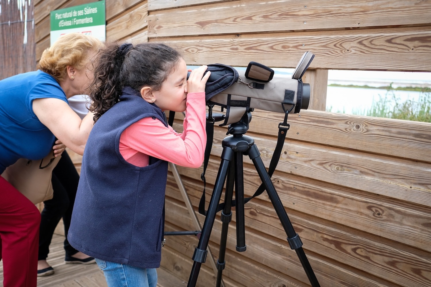 Observando la fauna en ses Salines