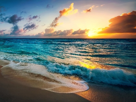 Amanecer en la playa