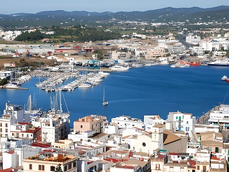 Barrio de la Marina, Ibiza: Vista desde Dalt Vila