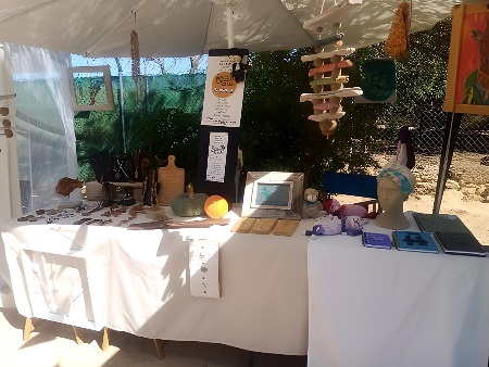 Mercadillo de Forada, Ibiza. Puesto de Artesanía