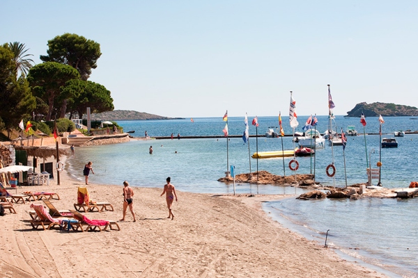 Playa de s'Argamassa, Santa Eulalia. Ibiza, Eivissa Playa de s'Argamassa, Santa Eulalia. Ibiza, Eivissa