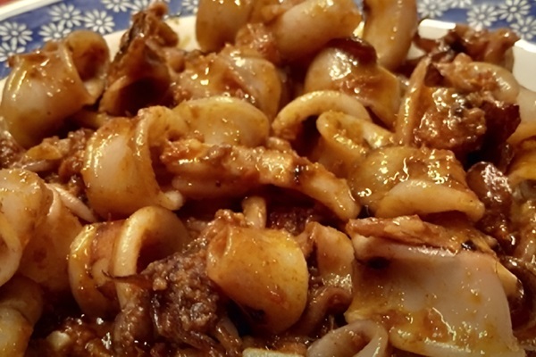 Calamares con Sobrasada. Recetas de Ibiza y Formentera