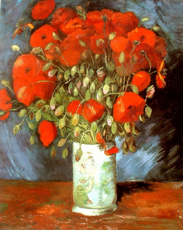 Pintura de Vicent Van Gogh: Amapolas