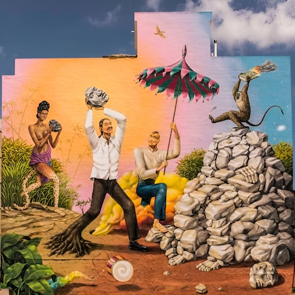 Colorido Grafiti en Sant Antoni, Ibiza (Eivissa)