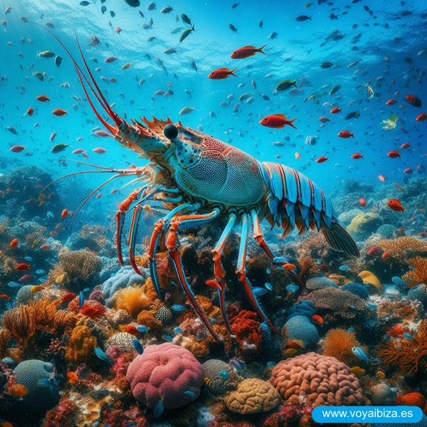 Langosta Roja (llagosta vermella). Ibiza (Eivissa)