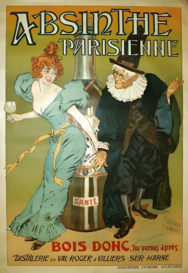 La Absenta: Cartel de la época
