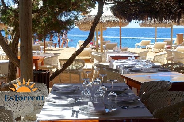 Dentón. Dèntol. Plato en Restaurante es Torrent (Ibiza)
