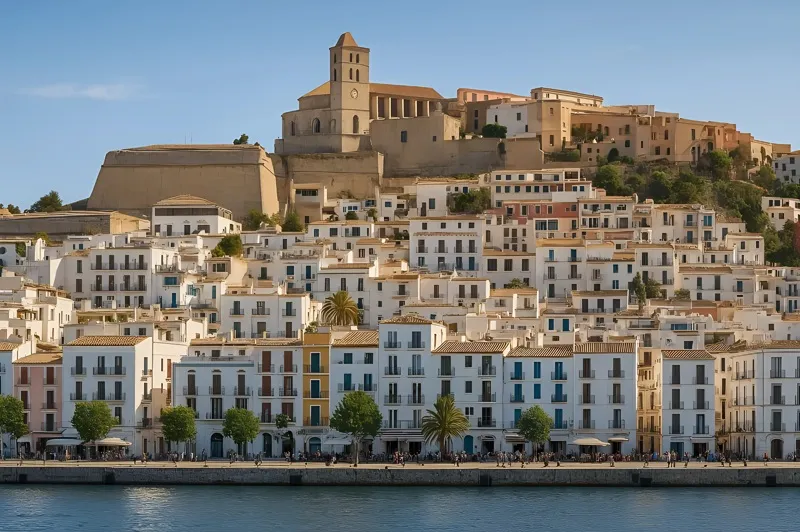 Vista de Dalt Vila, Ibiza (Eivissa) y la Marina