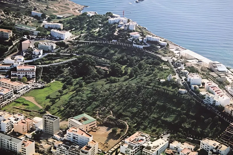 Vista de Puig des Molins, Ibiza (Eivissa) y la Marina