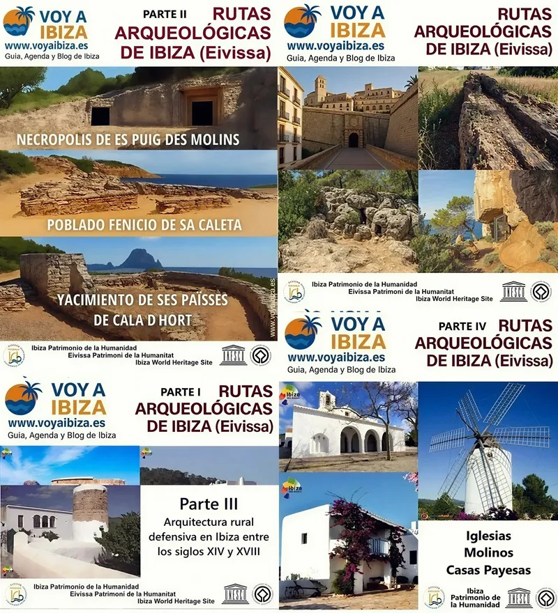 Rutas Arqueológicas en Ibiza (Eivissa): I, II, II y IV PARTE