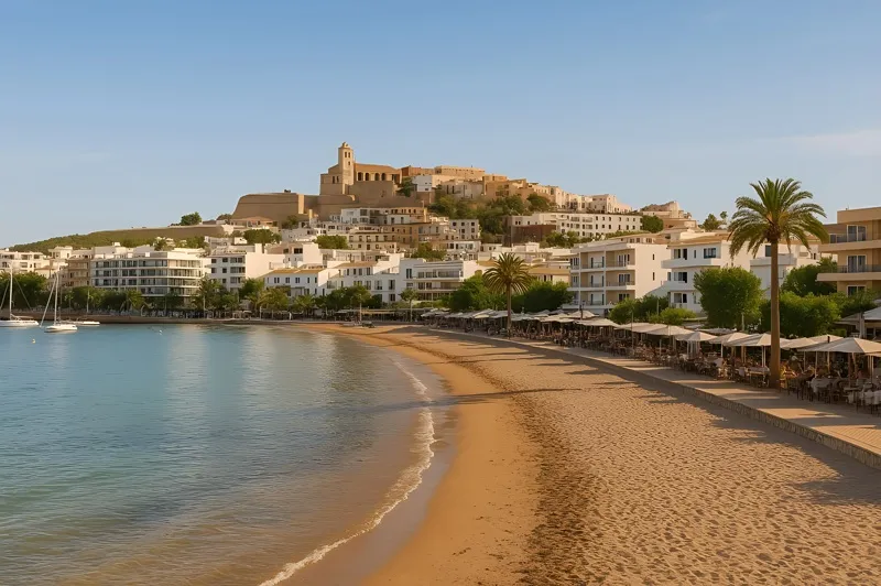 Vista de Talamanca, Ibiza (Eivissa) y la Marina