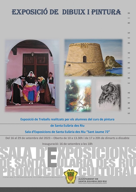 Exposición de dibujo y pintura 2023. Sta Eulalia, Ibiza