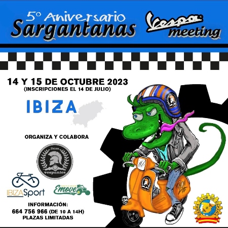 V SARGANTANAS VESPA MEETING IBIZA 2023