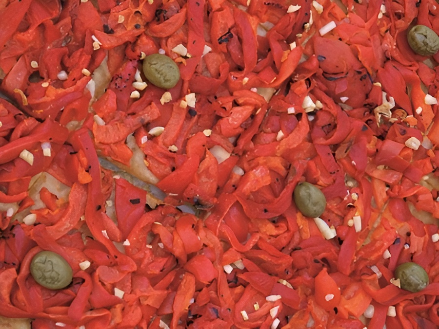 Coca de Pebrera (Coca de Pimientos)