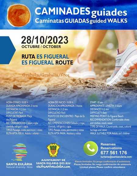 Caminata Guiada 2023. Ruta Es Figueral, Santa Eulària, Ibiza
