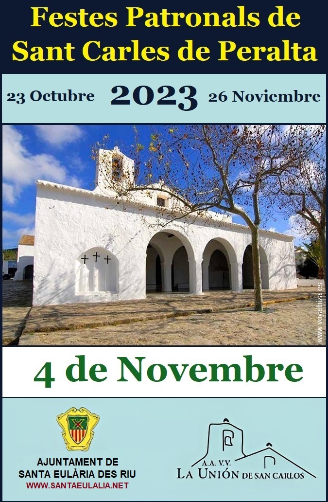 FIESTAS PATRONALES DE SANT CARLES DE PERALTA 2023