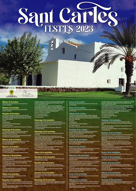 Cartel Fiestas Patronales Sant Carles de Peralta