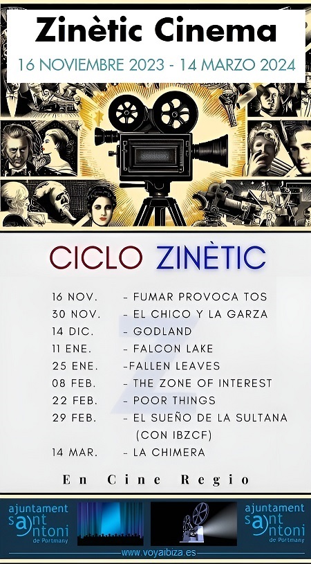 Zinètic Cinema 2023. Ciclo en Cine Regio, Sant Antoni, Ibiza