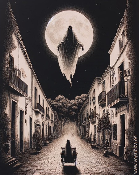Leyenda del fantasma de la Calle de la Virgen en ibiza