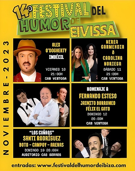 XIV FESTIVAL DEL HUMOR DE IBIZA Noviembre 2023
