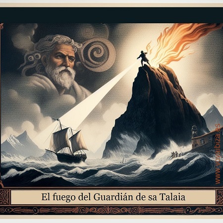 LA ATALAYA DE SANT JOSEP: LEYENDA DE SA TALAIA: El FUEGO del GUARDIÁN
