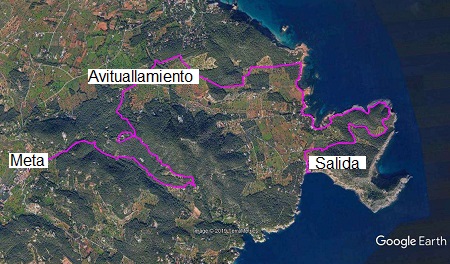 Circuito de la VIII SANT CARLES TRAIL 2023: Sant Carles de Peralta (Santa Eulalia del Río), Ibiza (Eivissa)