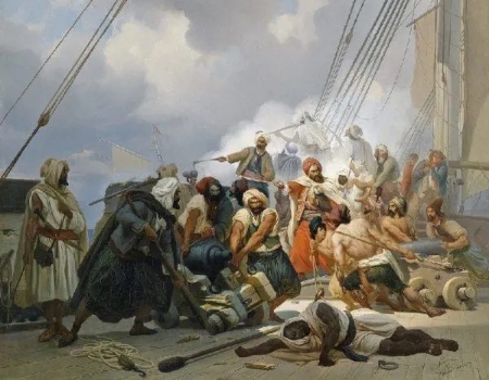 Luchas entre piratas y corsarios