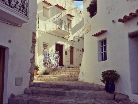 Callejuelas en Dalt Vila, Ibiza (Eivissa)