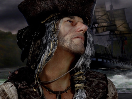 Representación de un pirata/corsario