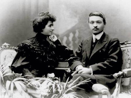 Josep Costa Ferrer y su mujer Modesta Gispert Vilardebó (1905)