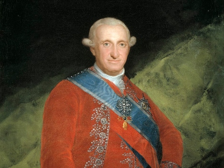Carlos IV de España, «el Cazador», rey de España (14 de diciembre  1788 - 19 de marzo de 1808)