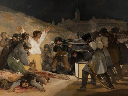 Los fusilamientos del 2 de Mayo (Guerra de la Independencia). Pintura de Goya