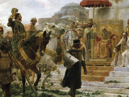 Entrada de Roger de Flor con los almogávares en Constantinopla (1303)