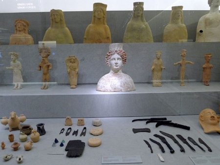 Algunas de las piezas expuestas en el Museo