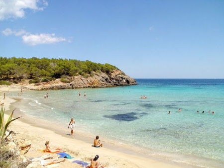 Imagen de la playa de es Canar