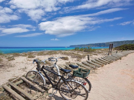 Playas de Formentera en bicicleta