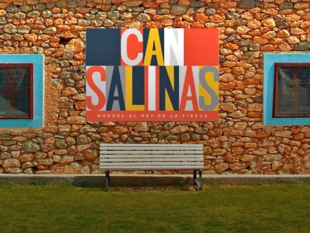 Cartel del restaurante Can Salinas (el Rey de la Fideuá)