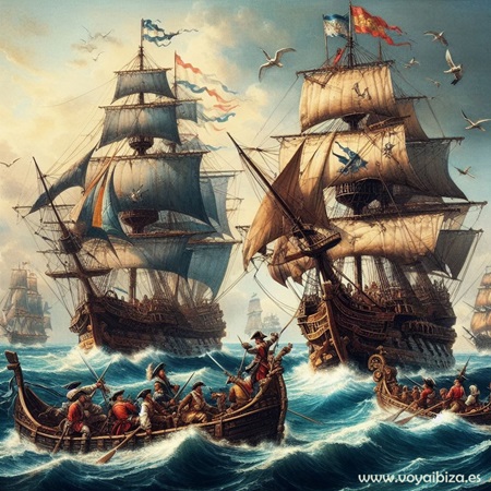 Corsarios de Ibiza (Eivissa). Antoni Ferrer: Batalla naval
