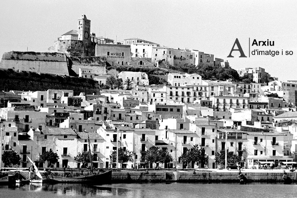 Imagen antigua de Dalt Vila, Ibiza (Eivissa)