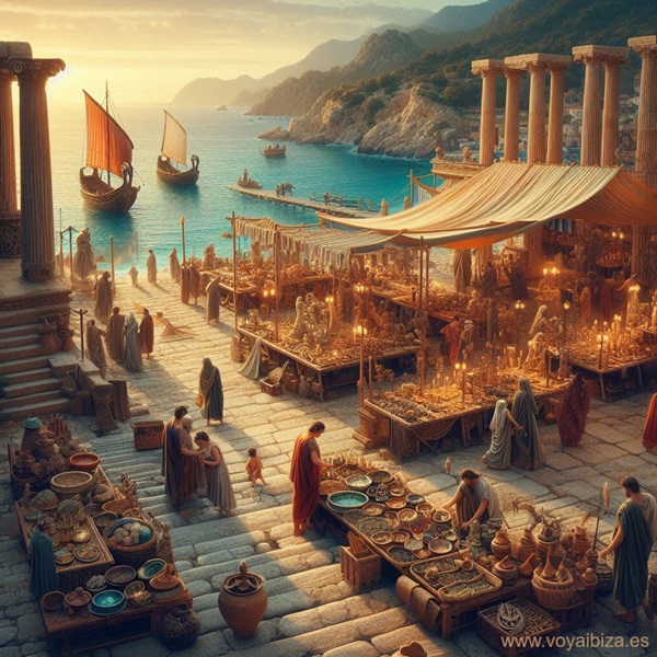 Romanos en biza: Comerciantes junto al mar
