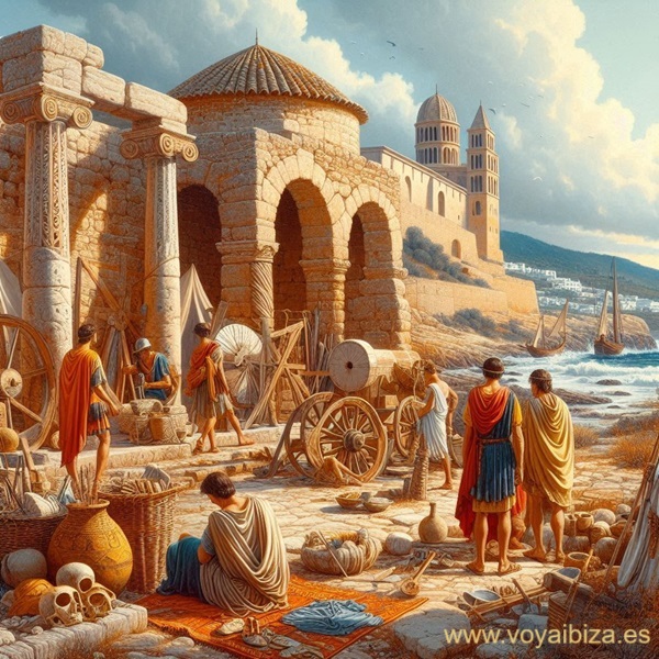 Romanos en Ibiza: Comerciantes
