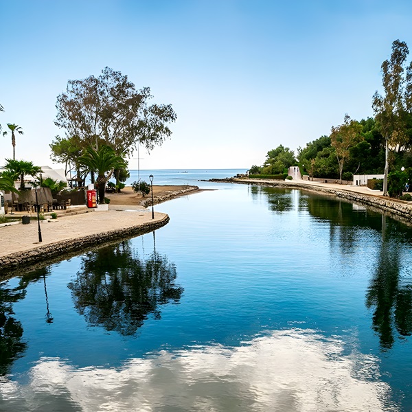 Vista de una parte del Río de Santa Eulalia